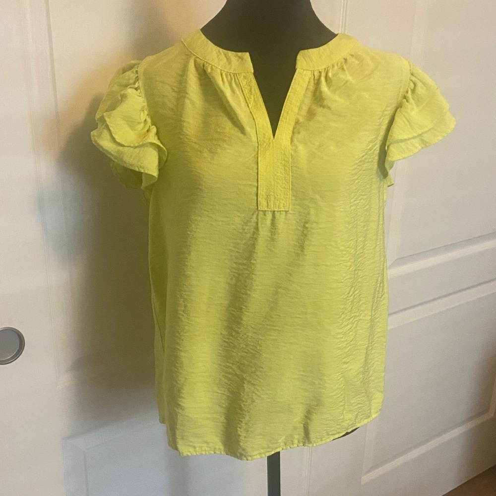 Ruffled Sleeve Women's Top